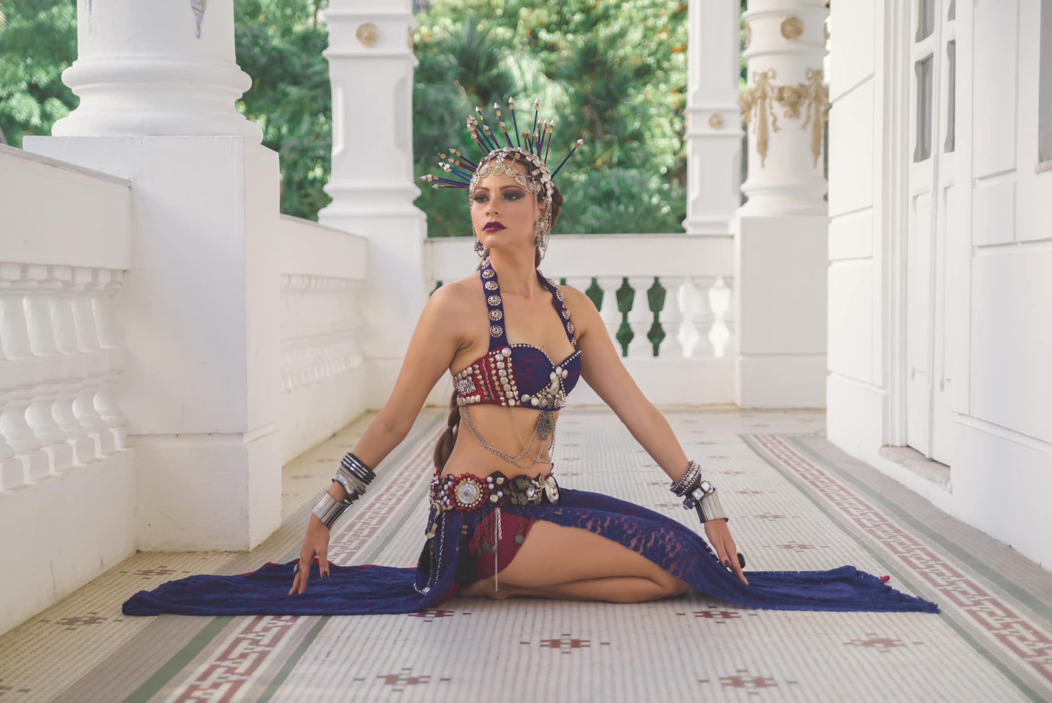 Priscila Sodré em performance de Dança Tribal Fusion Bellydance